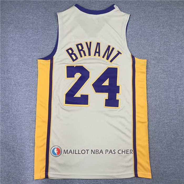 Maillot Los Angeles Lakers Kobe Bryant NO 24 Hardwood Classics 2008-2009 Blanc